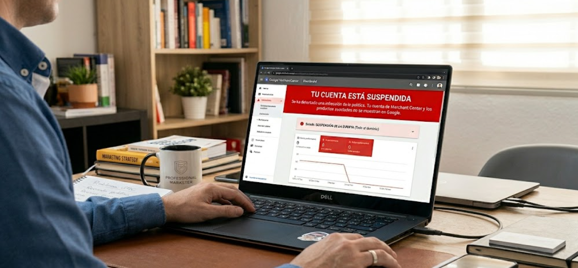 merchant center bloqueado